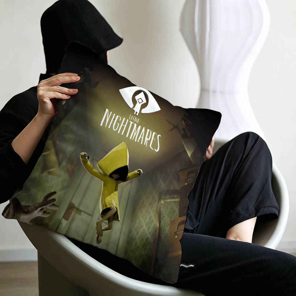 Game L-Little Nightmares Pillowcase toon Gift Cushion Cover Bedroom Home Sofa Chair Seat Decor pillow case