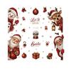 4 Sheets Removable Static Christmas Static Cling Decal Xmas Party Door Stickers  Party Supplies