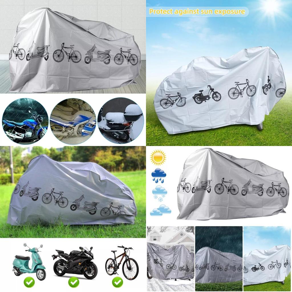 Durable Grey Mountain Bike Cover For Ultimate Sun Shielding And Rain Defense