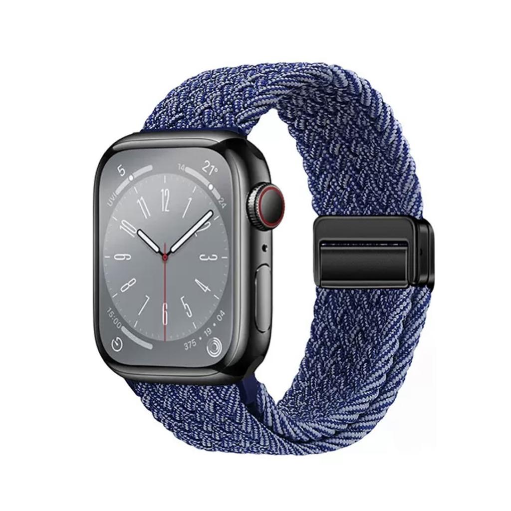 Bracelet Magnétique Tressé en Nylon Pour Apple Watch S10 Génération Applewatch789Iwatchse