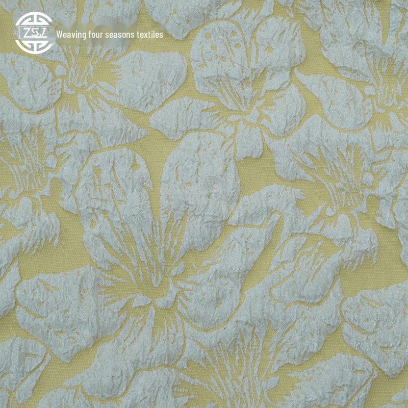 Lily Flower Jacquard Fabric for Anime Lolita Dresses