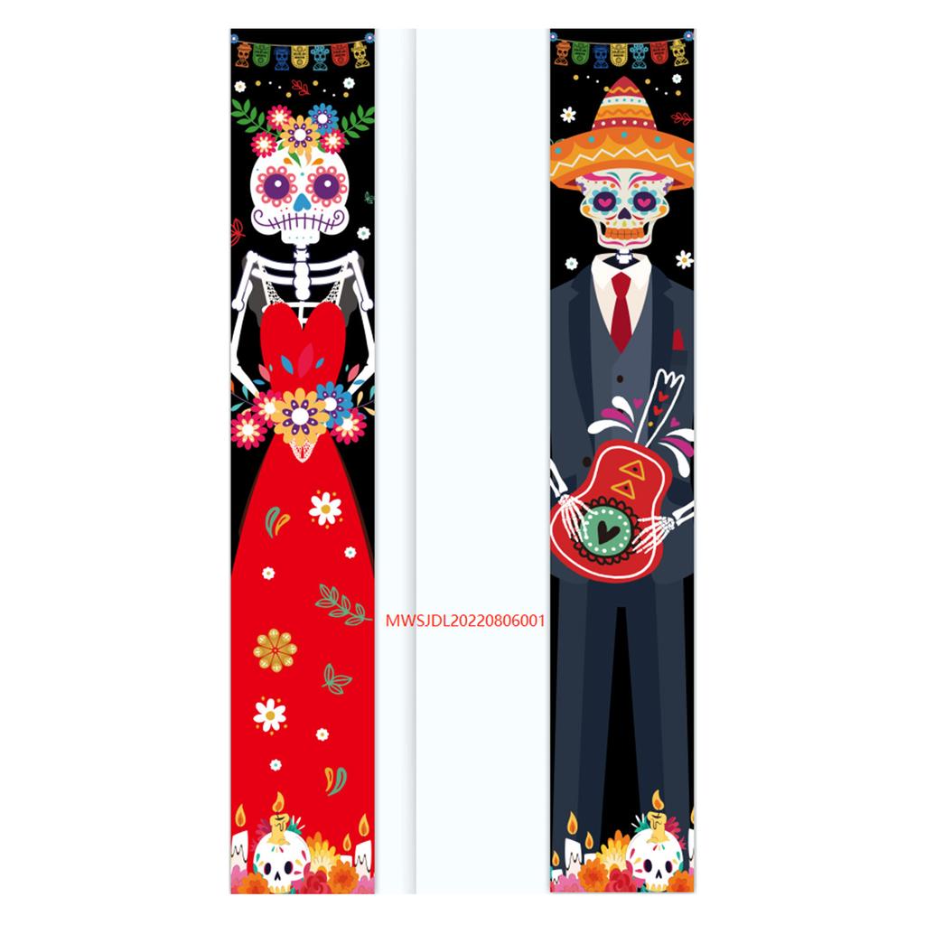 Mexikanischer Tag der Toten Spruchpaar Festivalatmosphäre Szenenarrangement Party Party Türbanner