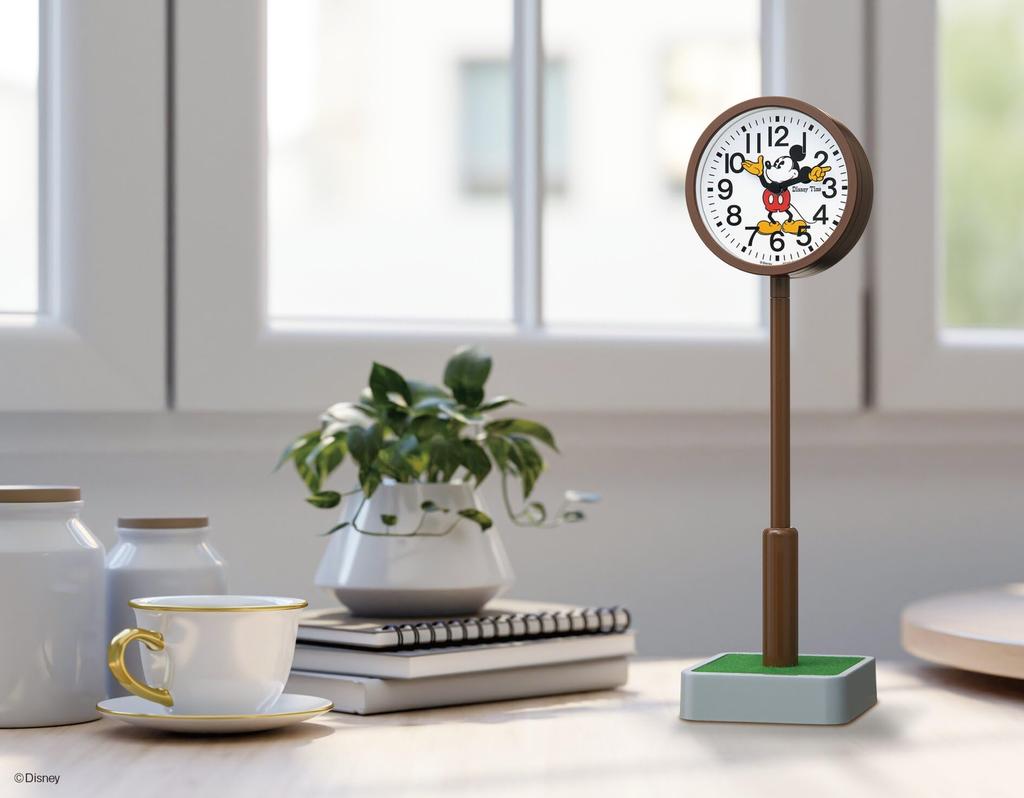 Seiko Clock Table Clock Quartz Clock Pole Clock Character Disney Mickey Mouse FD881B 305×88×85mm