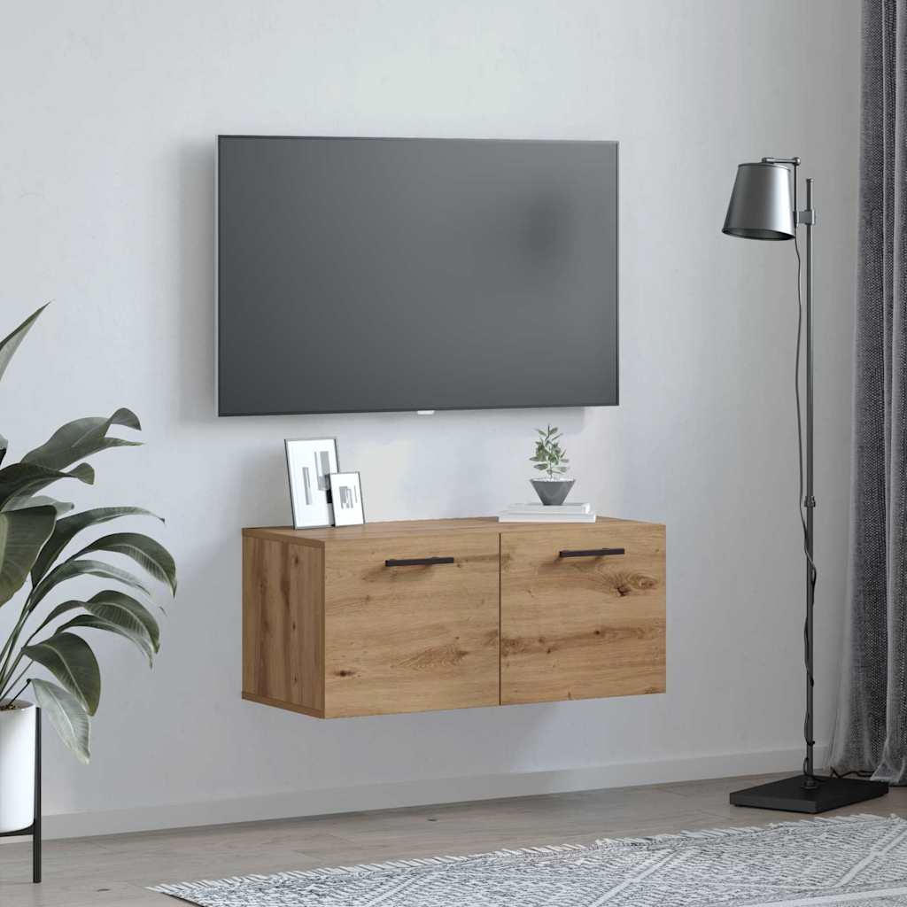 Wall Mounted Cabinet Artisan Oak 80 x 36.5 x 35 cm Particleboard