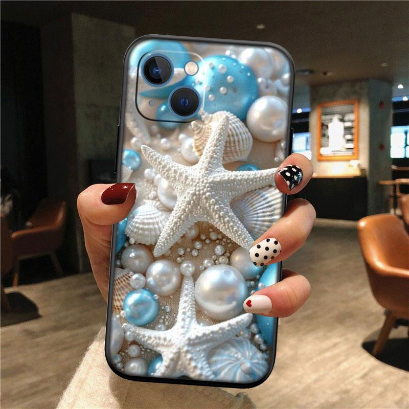 IK25 Conch Starfish New High-End Shell Phone Case for Xiaomi Poco C40 C50 C51 C55 C65 C71 C75 F3 F5 F6 F7 M2 M3 Pro Ultra