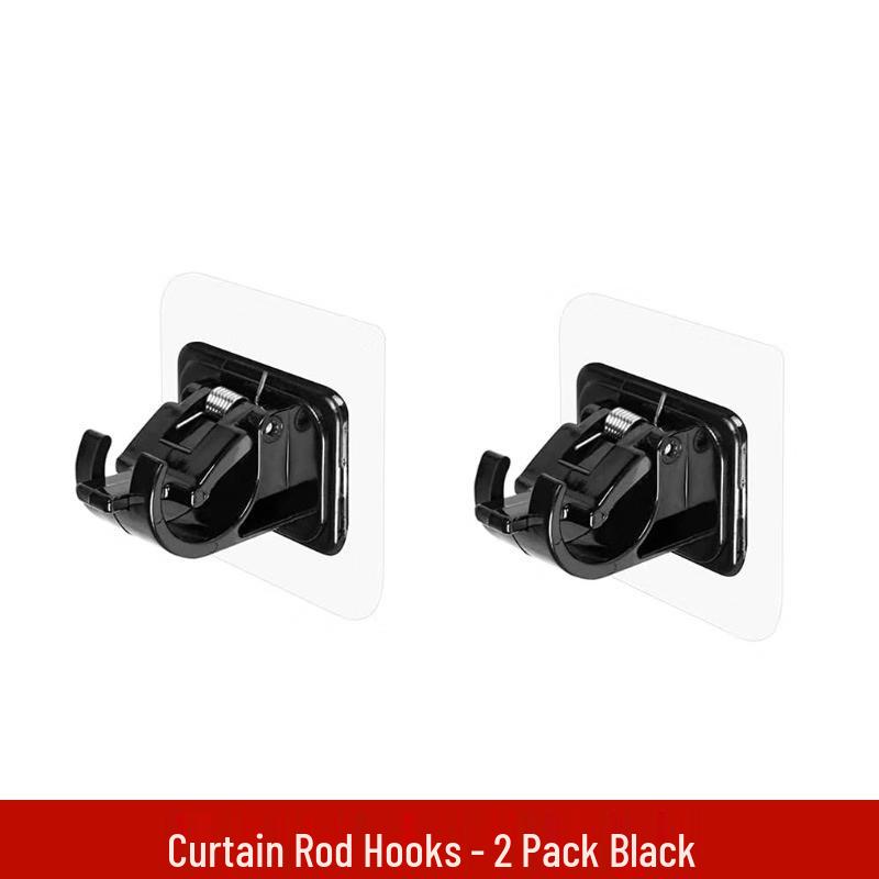 Self-Adhesive Curtain Rod Holder Clips