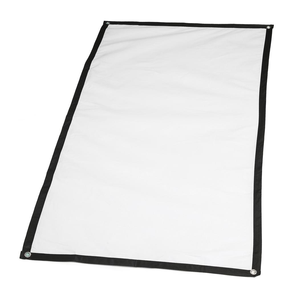 Vetítővászon 60 hüvelyk HD Nagy Sűrűségű Vetítő Filmvászon 4 Akasztóval Beltéri Kültéri