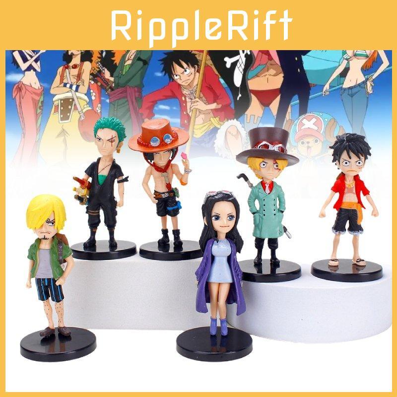 High Quality Cartoon Anime Pvc Collectible Figures Set Of Luffy Ace Sanji Robin