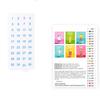 6PCS Numbered Preprinted Fabric Canvas With Acrylic Paint Art Brush For Beginner Art Craft Project and Home Decoration