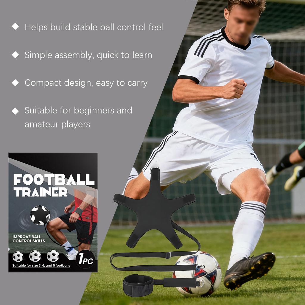 2PCS Foot Trainer, Soccer Juggling Trainer, Wrist Strap Auto Foot Training Tool, Improve Control Skills