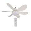 ZK30 Ceiling Fan Light Remote Control E26/E27 Base Dimmable Ceiling Fan with Light for Garage Bathroom Bedroom Kitchen