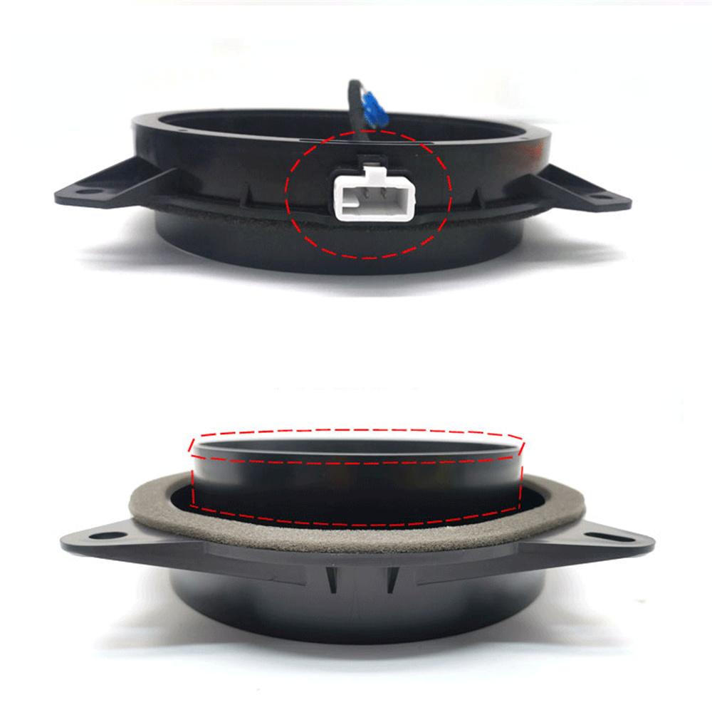 2pcs Ado Modification 6.5 inch Speaker Adapter Mount with Lossless Wire Harness for Toyota RAV4 Prado Highlander  Lexus
