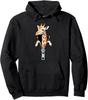 Cute Giraffe Emerging from Zipper Funny Animal Unisex Hooded Sweatshirt