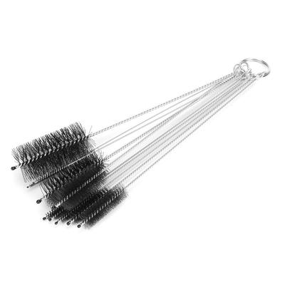 Stainless Steel Handle Bottle Cleaning Brush 10 Piece Straw Cleaning Brush For Reusable Straws