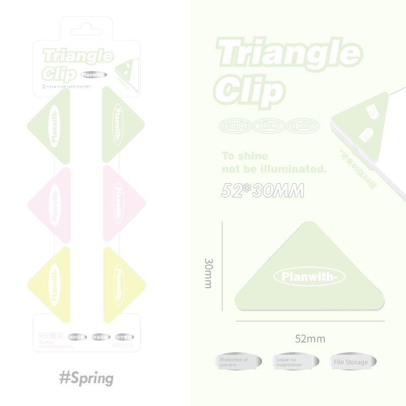 

Planwith Triangle Multi-Function Office Folder spring color mixing 6 pack