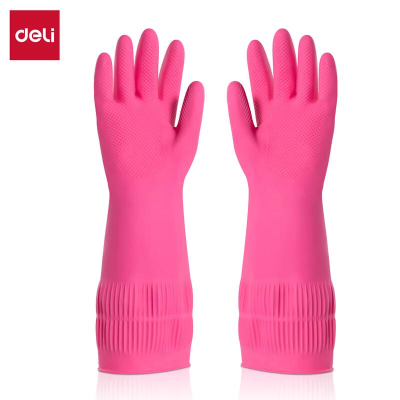 

Deli Reusable Latex Household Cleaning Gloves