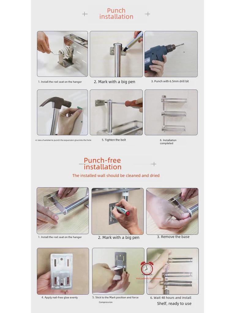 304 Stal nierdzewna Obrotowa Półka Ścienna Do Kuchni i Łazienki Narożna