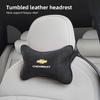 1Pcs Car Seat Headrest Auto Logo Neck Spine Protection Pillow For Sonic Silverado Z71 Aveo Trailblazer Bolt Spark SS
