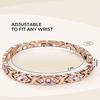 Magnetic Bioenergy Titanium Bracelet for Girls Women Rose Gold