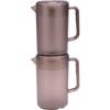 Shinki Gosei Tombow Water Bottle, 2.2L, Made in Japan, Brown, Aqua Pitcher, Professional Water Pitcher