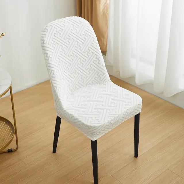 

1Pcs Seat Slipcovers For Dining Room Home Decor Thickened Curved Backrest Chair Cover Special-shaped Cover Cushion Cover