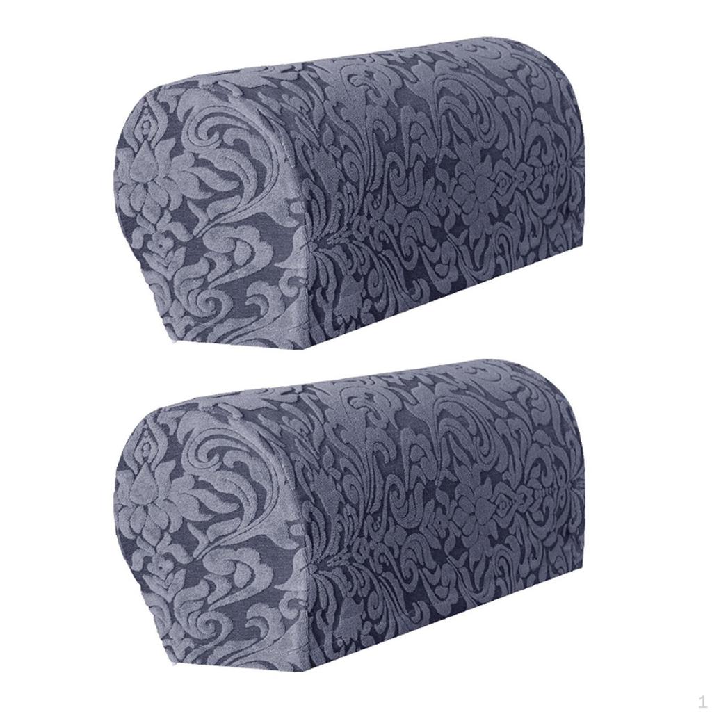 Elastic Armrest Covers Jacquard Sofa Arm Accessories Easy Installation Comfortable Removable