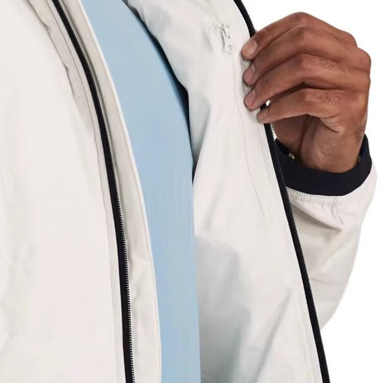 Under Armour UA Storm Session Hybrid Jacket Logo Pattern Hooded Long Sleeve Knit Cuffed Pants Casual Sports Suit Men Suit 1378494-112+21600701-001