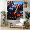 Kw Heavy Trucks Wall Decor Tapestry Art For Pet Memorial Birthdaywedding Party Backdrop Family Gift