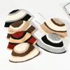 Fashion Wide-Striped Knitted Bucket Hat Versatile Cold-Proof Fisherman Hat Large Head Circumference Warm Basin Hat Outdoor