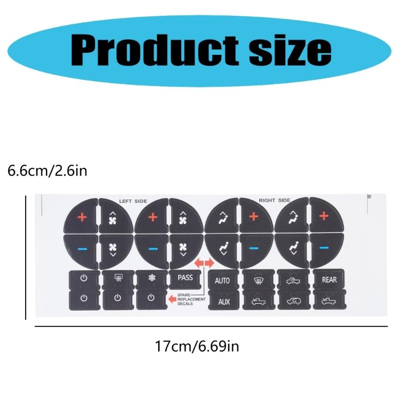Air-Conditioner Button Sticker Inner Decor Dashboard Control Button Repair Decal