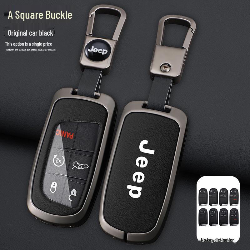 

Чехол для ключей Jeep Compass, Cherokee & Renegade с карабином Luxury Packaging