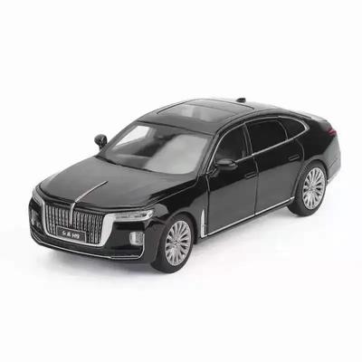 1/32 Simulation Car Model Toy HongQi H9 Alloy Diecast Limousine with Light Pull Back Collection Scale Toys for Boy Birthday Gift
