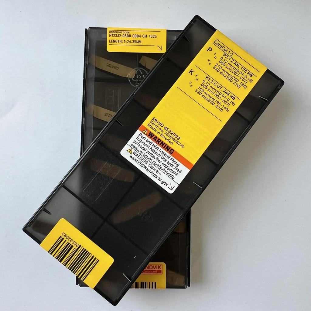 Original Sandvik / N123J2-0500-0004-GM 4325 /CNC CARBIDE tool blade 10 Pcs