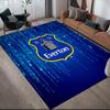 Everton Football Club Flannel Pattern Square Carpet,Area Rug,Carpet Rug for Living Room Bedroom Sofa Playroom Decor,Non-slip Floor Mat