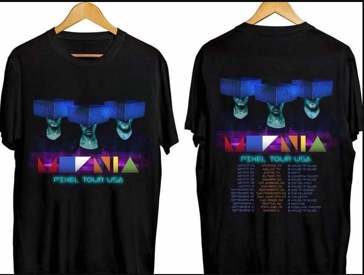 Moenia Pixel Tour Usa 2026 T-shirt size S-5XL XL