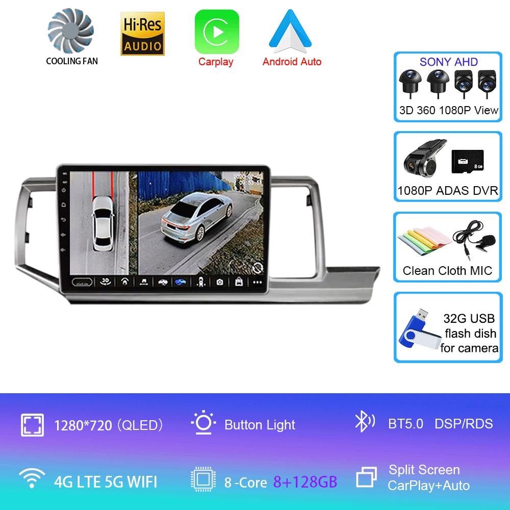 Android 14 Car Radio For Honda Stepwgn 2009-2013-2015 Multimedia Video Player Stereo Navigation GPS Carplay Android Auto WIFI