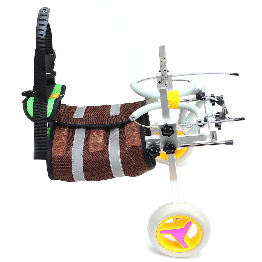 Pet Wheelchair Adjustable Easy Assemble Hind Legs Rehabilitation Dog Cart for Small Dog Puppy Cat