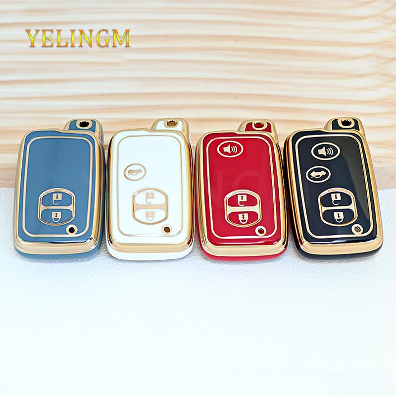 TPU Car Key Case Cover for Toyota Camry Crown Majesta Highlander Land Cruiser Prado Kluger Mark X Subaru Foreste XV Protector