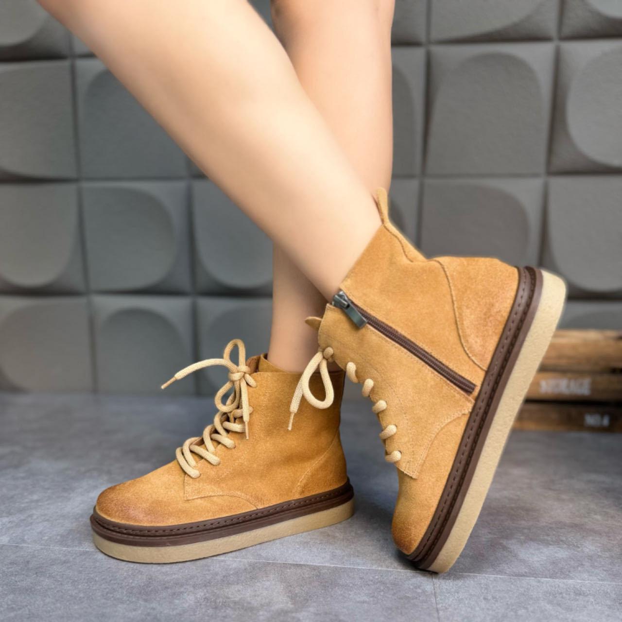 

Осенне-зимние новые короткие ботинки ретро ручной полировки матовая кожа ботинки Мартин женские повседневные высокие женские ботинки 40 хаки