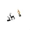 Resin Reindeer Figurine Abstract Art Statue Decorative Sculpture for Living Room Study Office