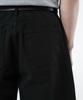 Beulaendideu Wide Curved Cotton Pants [Black]