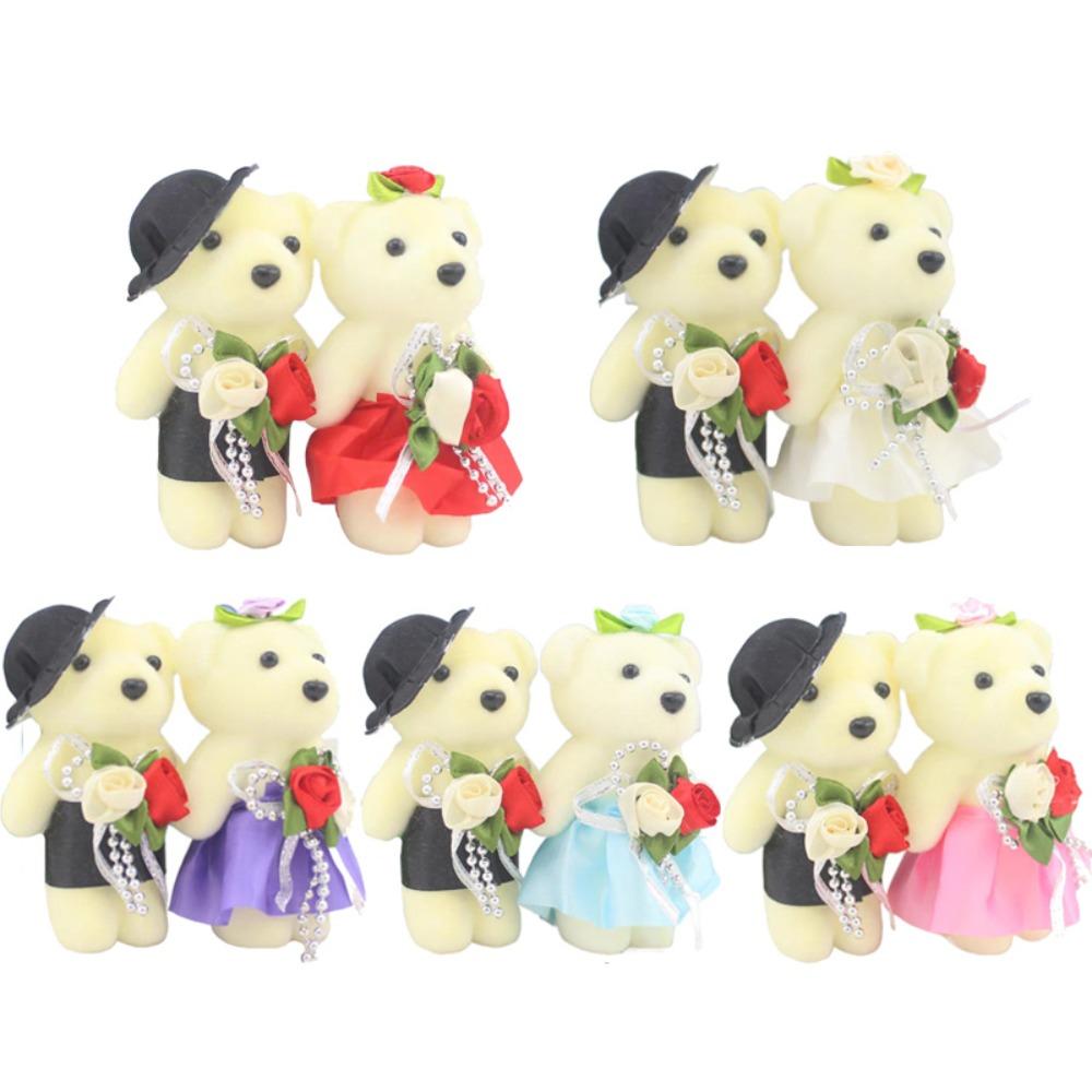 Foam Bear Mini Bear Flower Bouquet Couple Bear Cartoon Bouquet Doll  Girl Birthday Gift