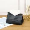 Living Room Dining Room Tissue Box Environmentally Friendly Leather Multi-purpose Solid Color Creative Napkin Storage Box