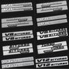 Buchstabenemblem für V12 BITURBO V8 BITURBO 4MATIC+ TURBO 4MATIC Auto Styling Kotflügel Logo Aufkleber Chrom Schwarz Rot