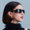 Vintage Rectangle Sunglasses Women For Men Sun Glasses Punk Popular Triangle Wrap Frame Luxury Brand Designer Shades Uv400
