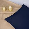40x40 cotton satin pillowcase, navy blue, plain