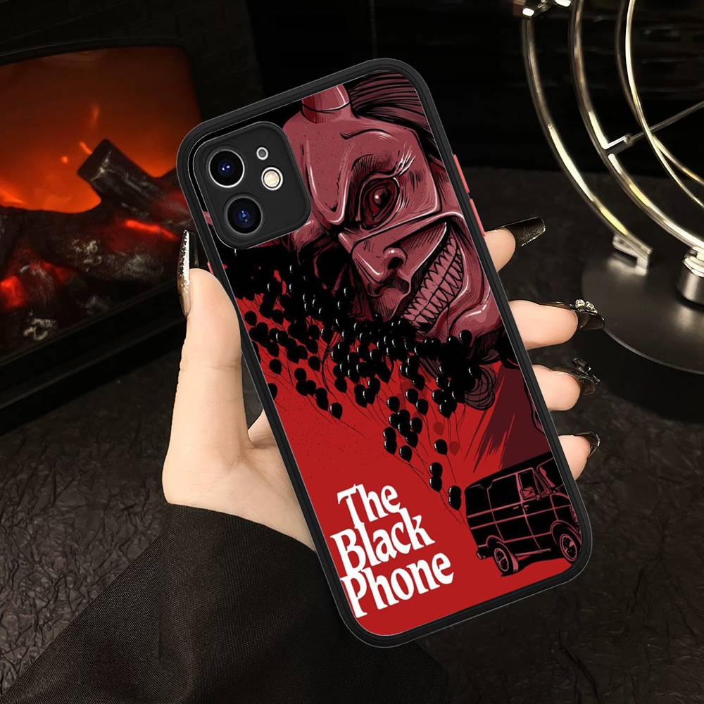Horror Movie The B-Black P-Phone Phone Cases For IPhone 16 15 14 Plus 13 12 11 Pro Max Matte Oft Bumper Phone Cover
