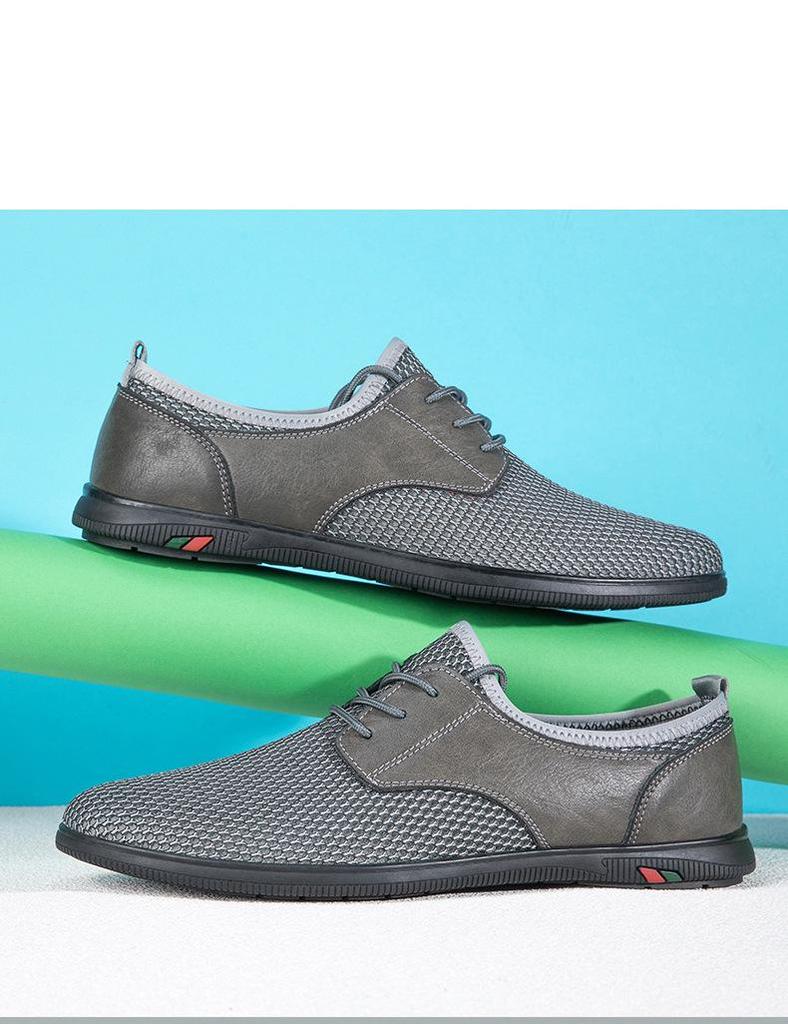 Men's Summer Sports Style Casual Mesh Shoes - Breathable, Trendy, Soft Sole