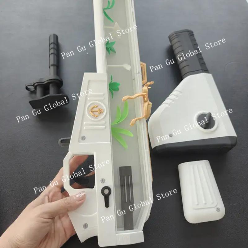 85cm/33.46in Valorant Customized 3D Print Gun AK Ocean Star Game Peripherals Cosplay Long Model Props Party Supplies Outdoor Toy