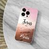 Jesus Bible Verse Spanish Phone For iPhone 14,13,12,11,17,16,15,Pro,X,XS,XR,SE,Max,Plus,Mini Transparent Soft Cover